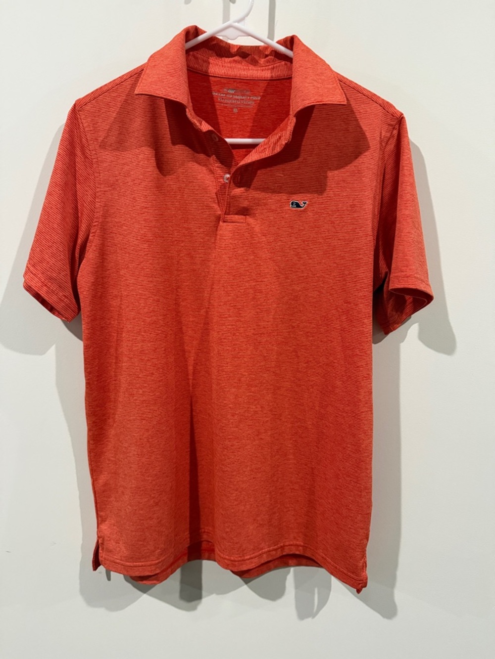 Vineyard Vines Boy’s Orange Heather Polo Shirt